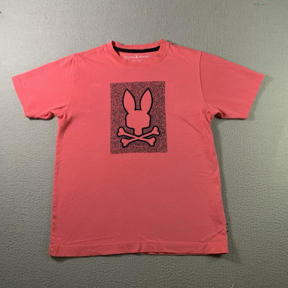 PSYCHO BUNNY TEE BOU247B2TS Kids Size 14/16 Large